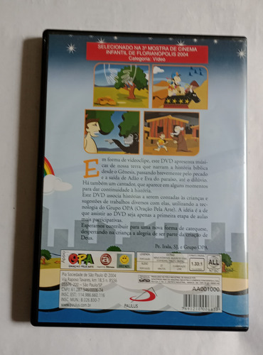 Dvd Da Criação Ao Dilúvio - Pe. Irala , Scj E Grupo Opa (Usado)