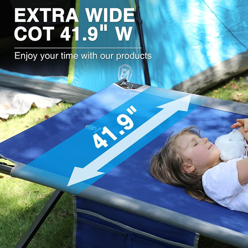 Imagen 3 de 6 de Catre Plegable Tipo Cuna Ever Advanced Camping Tamaño Xxl