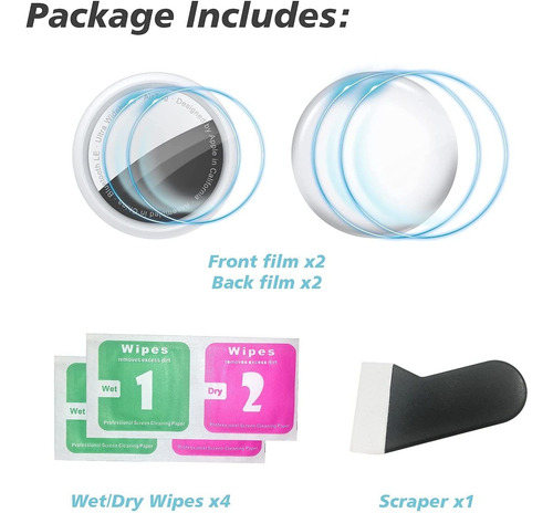 Imagen 7 de 10 de Protector De Pantalla Para Airtag Cloudvalley 4-pack