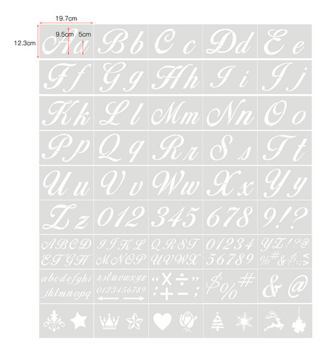 - 45 Plantillas Reutilizables De Letras Y Números Para Arte