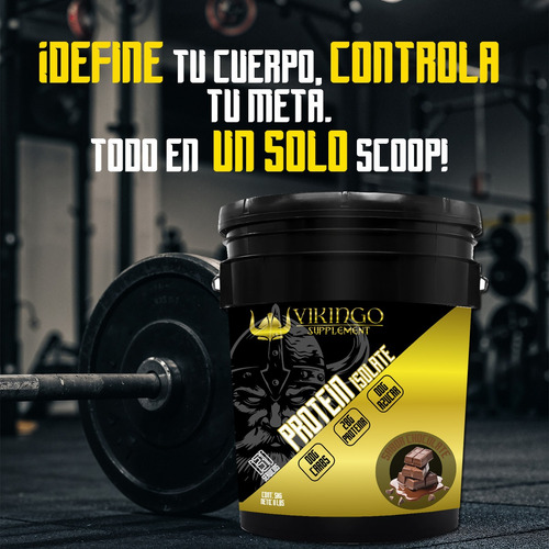 Proteína Whey Hidrolizada Isolate Vikingo 5kg Varios Sabores Chocolate