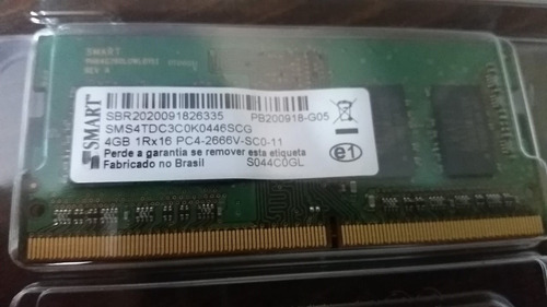 Imagem 2 de 2 de Memória Ram Dell Sodimm 2666 Mhz 4gb Para Notebook Optiplex