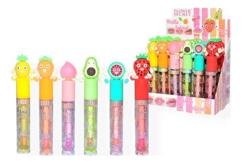 Pack 6 Brillos Labiales Kawai Frutas