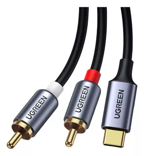 Cable Usb C Dac Chip 2 Rca Pvc Hifi Audio Stereo Mp3 Laptop