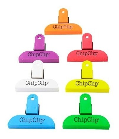 Broches Plásticos Chip Clip Médium Set X 7 Cocina Morph
