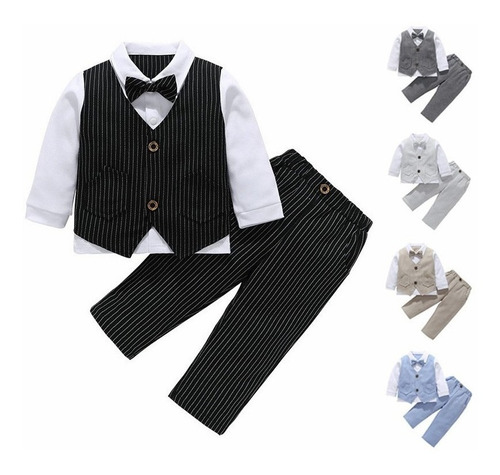 Conjunto Formal Traje Niño Bebé Fiesta Cumpleaños 9m A 4años