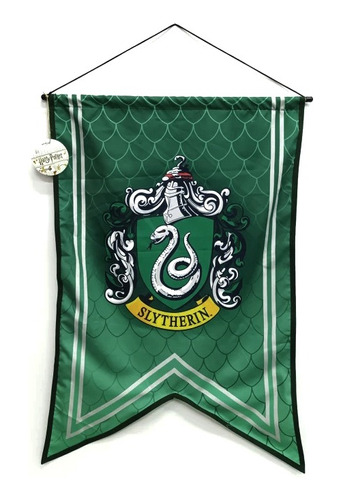 Bandera Oficial Harry Potter Slytherin Banderin Deco Poster
