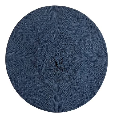 Boina Vasca Euskadi De Algodón Vuelo 28cm Sin Tafilete Azul Acero 28cm