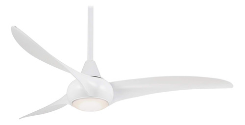 Ventilador De Techo Blanco Minka Aire Light Wave De 52 Con .