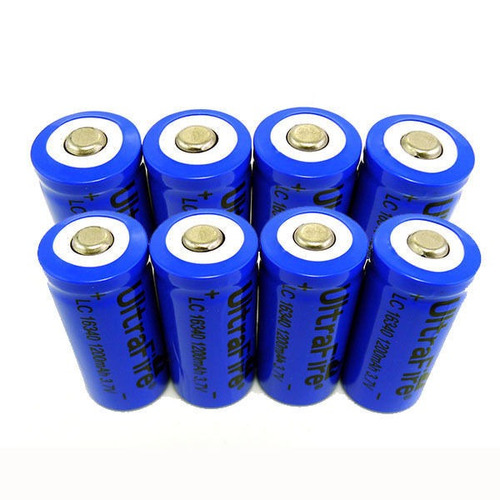 8pcs 16340 De La Batería Cr123a Lr123a 3.7v 1200mah Li-ion B