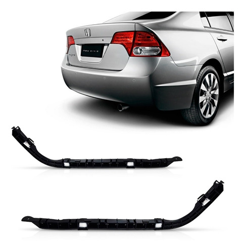 Suporte Guia Parachoque Traseiro New Civic 2008 09 10 11 12