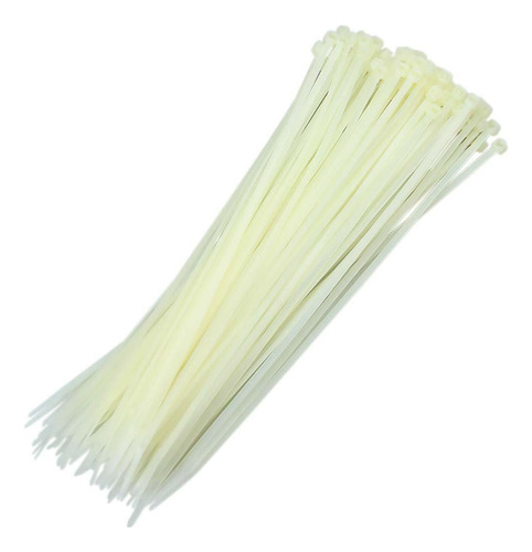 Abraçadeira Nylon Paçote Com 100 Unidades 20 Cm Branca