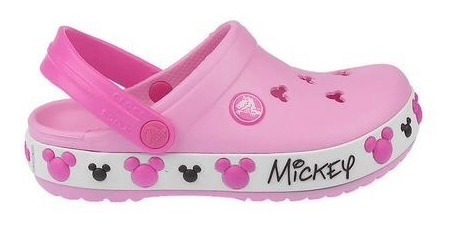 sandália crocs infantil crocband mickey iv clog