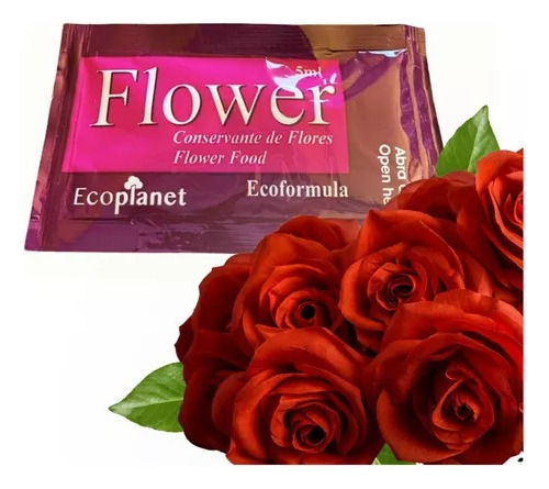 10 Saches Conservante De Flores Corte Flower 5ml Rende 10l
