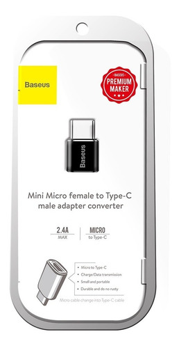 Imagen 8 de 9 de Adaptador Microusb Hembra A Usb-c Macho 2a Carga Rapida