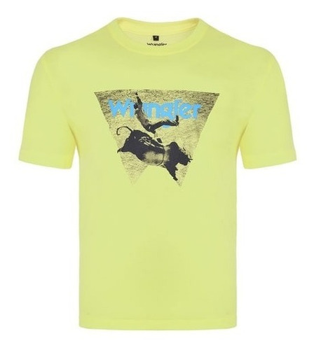 Camiseta Country Masculina Wrangler Amarela Wm8089