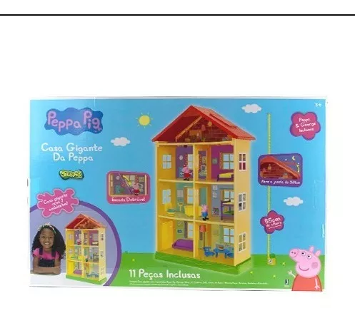 Brinquedo Sunny Casa Maletinha Peppa Pig Colorido 2313 - Casinha