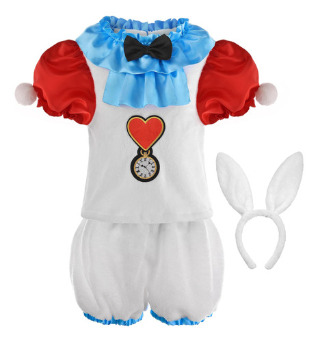 Relibeauty Bunny Costume Wonderland Para Niños, Niños Y Niña