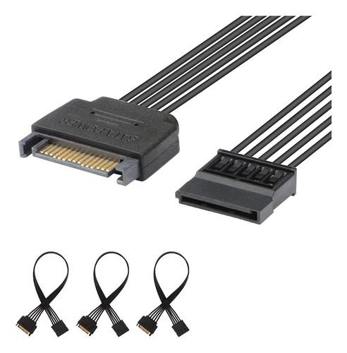 J&d Cable Extensión Alimentación Sata 15 Pines (paquete 3)
