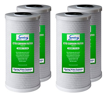 Filtro De Agua En Bloque De Carbono Ispring Fc15bx4 De 4,5 X