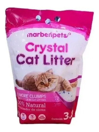 Arena Para Gato Marbenpets Crystal Cat Litter 3.8l ( 1.6 Kg)