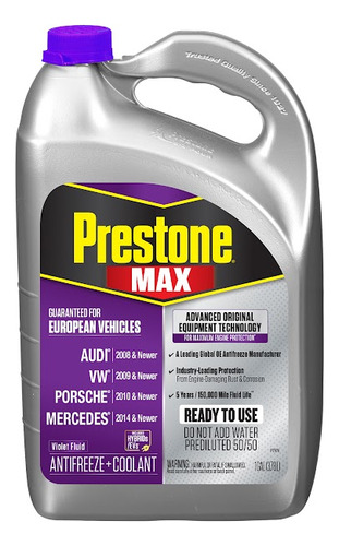 Refrigerante Prestone Morado Para Audi Vw Porsche Jaguar 50%