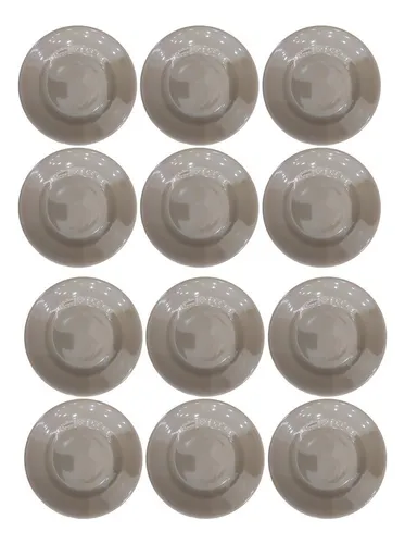 Juego de 12 platos hondos Class Home de cerámica color nude, 23 cm, class home nude