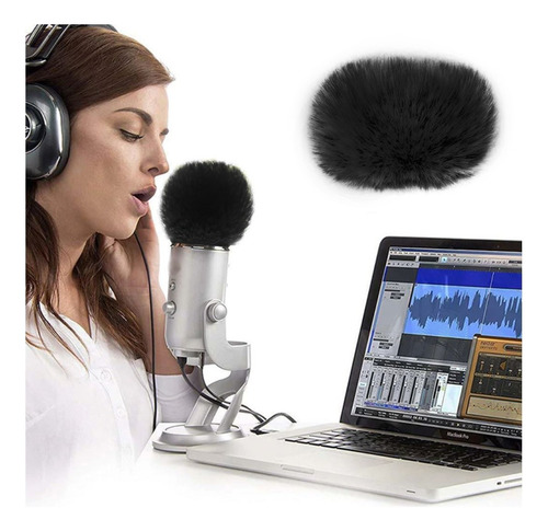 Filtro Pelo Anti Pop Windshield Micrófono Blue Yeti Pro Nano