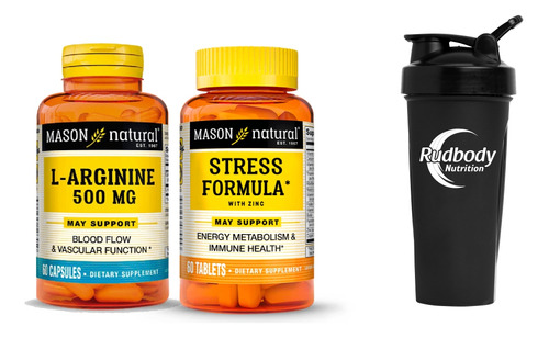 Vitaminas Mason- Arginine + Stress Formula With Zinc +shaker