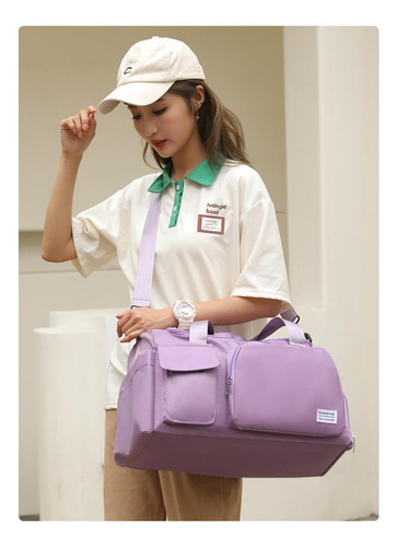 Maleta Deportiva Mochila Gimnasio Bolsa Gym Ejercicio Bolso Color Gris