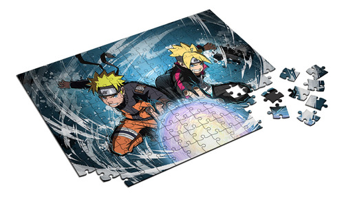 Quebra Cabeça Personalizado Naruto E Boruto 300 Peças