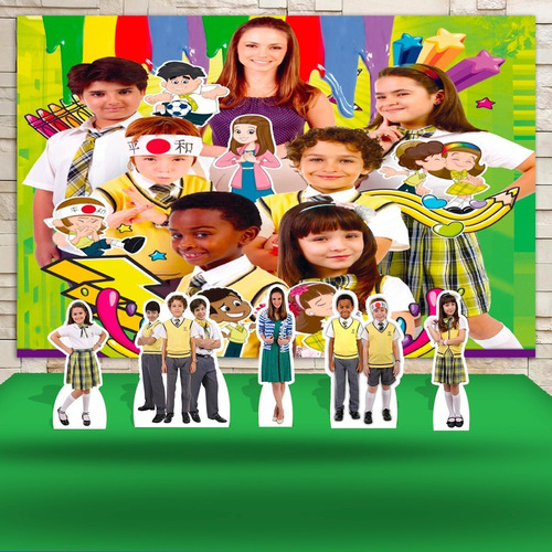 Kit Painel+display Festa Infantil Carrossel Novela Rubi