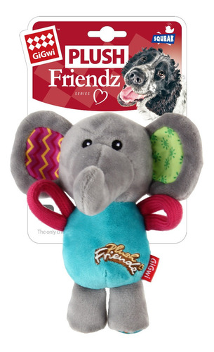 Juguete Para Perros Gigwi Plush Friendz Elefante Squeak