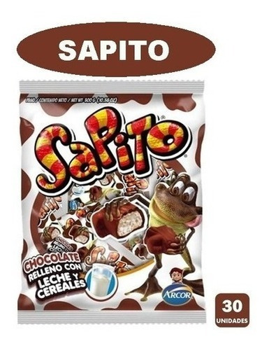 Chocolate Sapito Bolsa X 30 Unidades