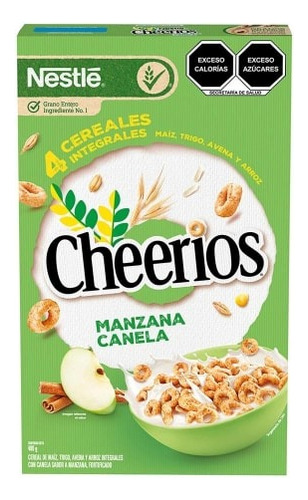 2 Pzas Cereal Nestlé Cheerios Manzana Canela 480 G