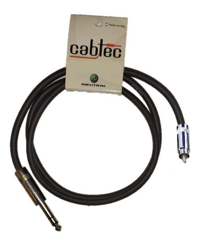 Cable Plug Trs Stereo A Rca 25cm Fichas Neutrik Rean Cab-tec