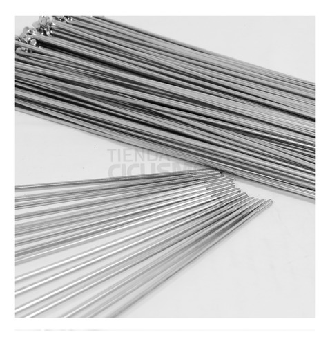 Rayos Para Bicicleta 245 X 2 Mm Con Niples (gruesa)