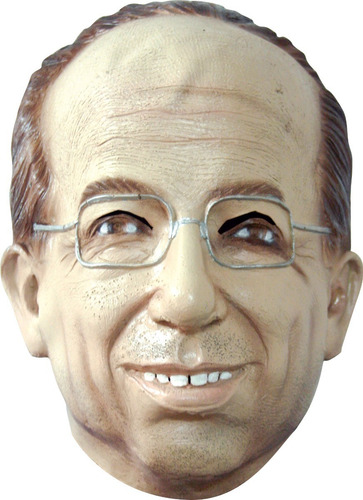 Máscara Felipe Calderón Ex Presidente México Látex Color Beige