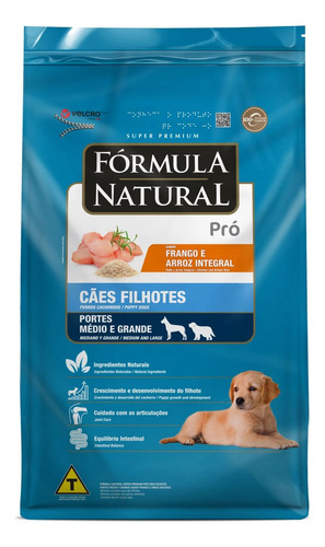 Ração Cães Filhote Pró M E Grd Frango 2,5kg Fórmula Natural