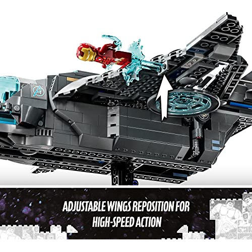 Lego Marvel Los Vengadores Quinjet 76248, Edificio De Naves