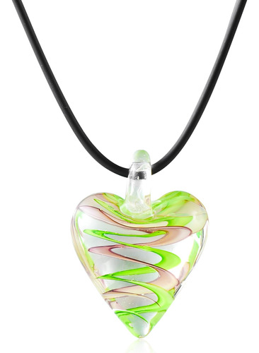 Collares Con Colgante De Cristal De Murano Plikin Para Mujer