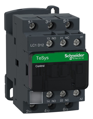 Contactor Magnético Tesys Lc1d12f7 3p (3na) 110-127 Vca 12a