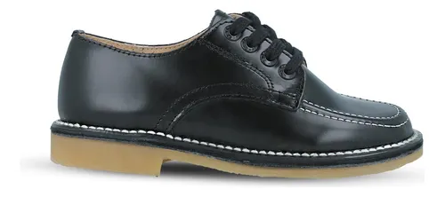 Zapato Escolar Elefante niña de piel negro Talla (14.0 -17.0)