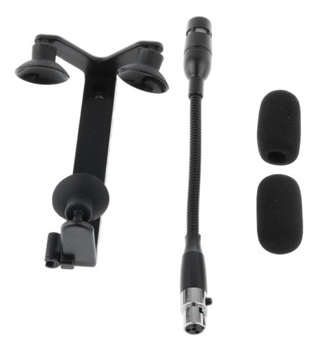 Mini Micrófono De Instrumento Y Clip Kit 4 Pin Normal