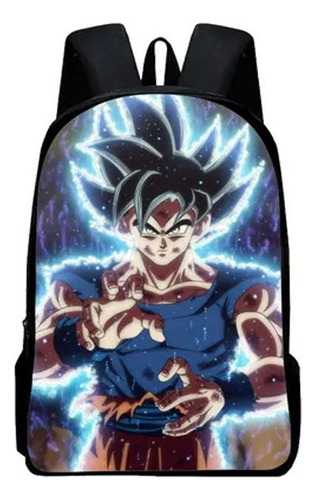 Mochila Dragon Ball Goku De 3 Piezas Con Lonchera,