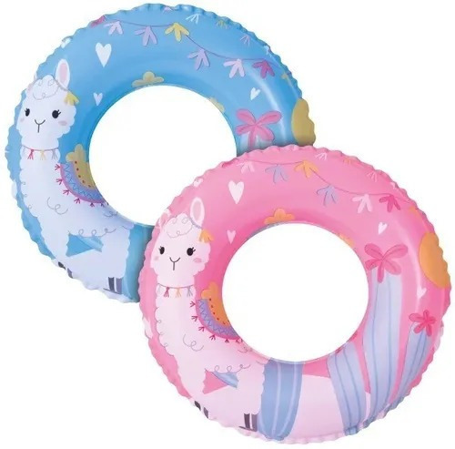 Salvavidas Aro Inflable Para Pileta Niños Diseño Alpaca 50cm