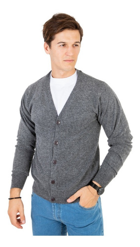 Imagen 1 de 1 de Sweater Cardigan Hombre Botones Lana Premium Olegario