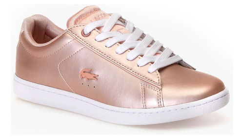 Tenis Lacoste Para Mujer, Modelo Carnaby Evo Color Rosa