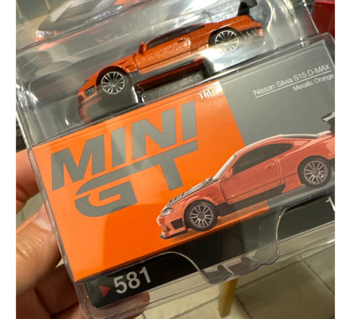 Mini Gt Nissan Silvia S15 Naranja Metalico #581