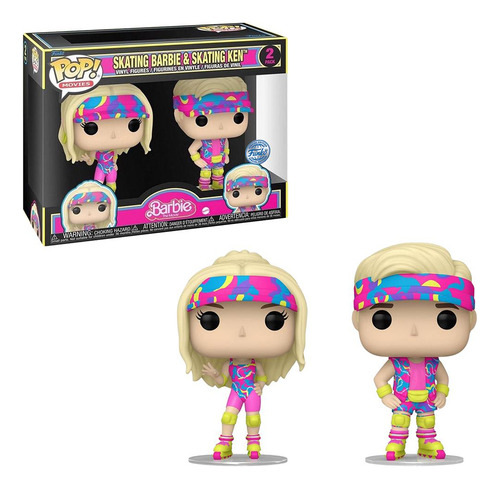 Funko Pop Barbie Movie Barbie E Ken Skating 2 Pack Ex